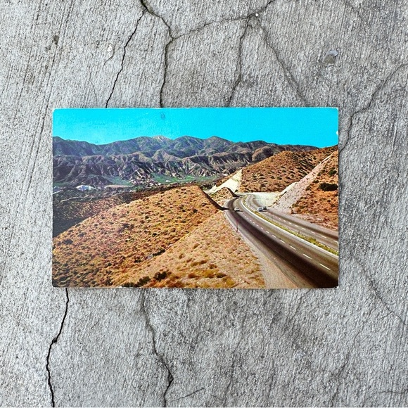 US Highway 66 at El Cajon Pass Postcard - Picture 2 of 4